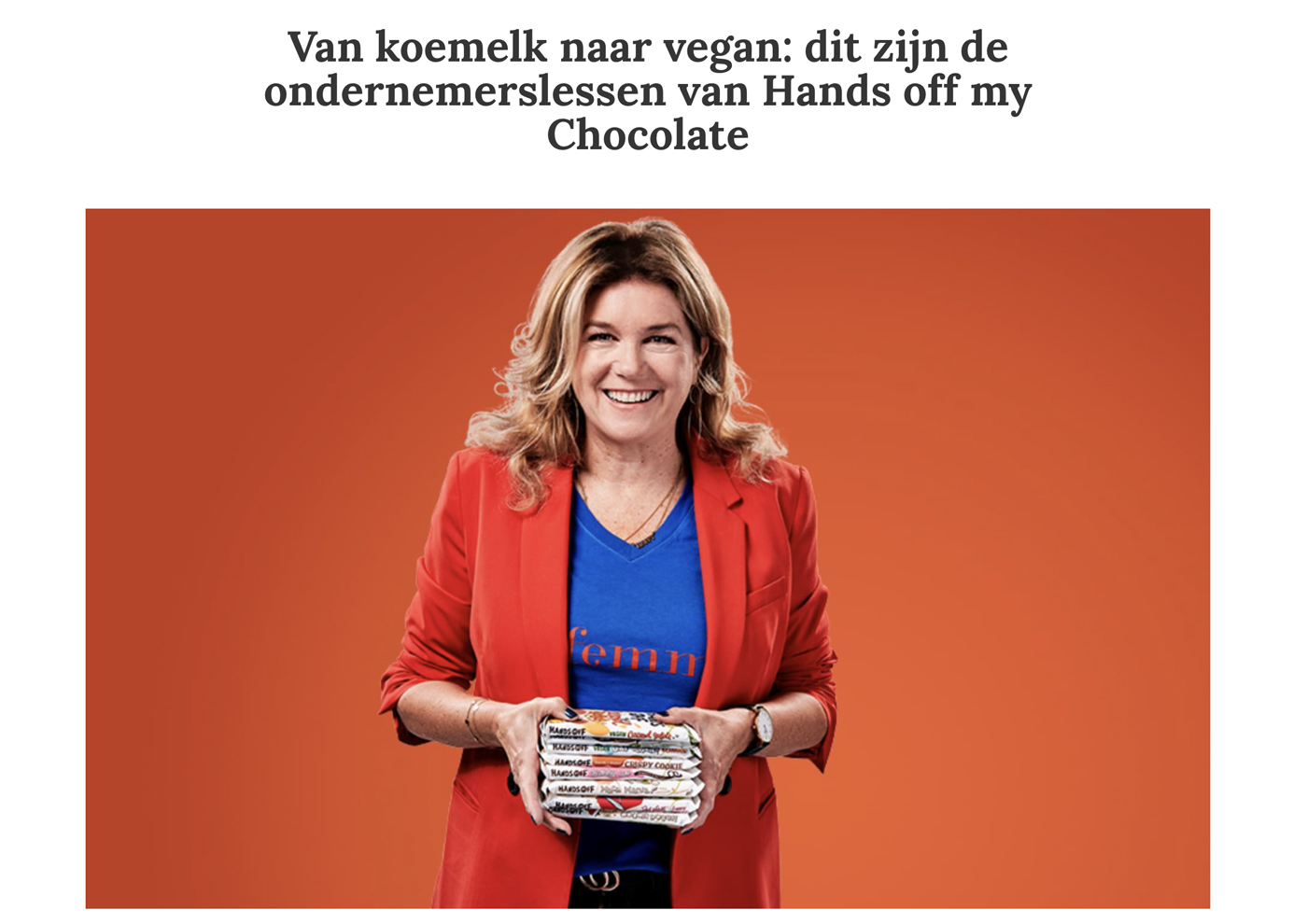 Van koemelk naar vegan: dit zijn de ondernemerslessen van Hands off my Chocolate